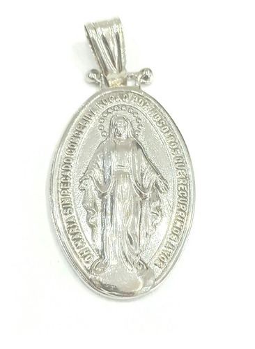 Virgen Del Milagro O Milagrosa Dije Medalla En Plata 925 