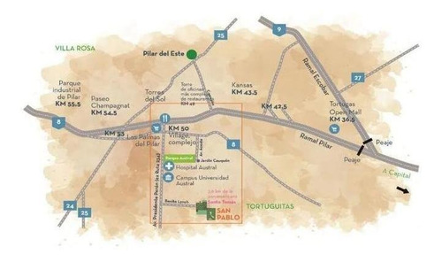 Imagen 7 de 8 de Hermoso Lote En Barrio San Pablo, Pilar.