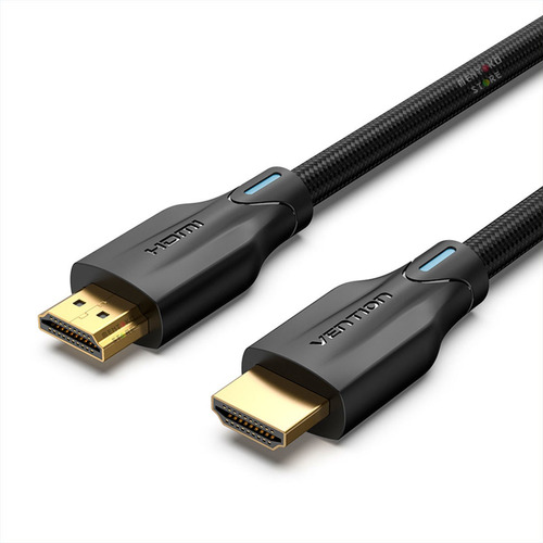 Cable Vention Hdmi 2.1 Trenzado Mallado Blindado Certificado Profesional 8k Hdr EArc HDCP 48gbps Premium Gamer Full HD 3 Metros  AAUBI