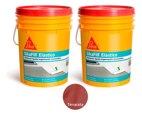 Membrana Líquida Sika Sikafill Elástico - 20+20kg Terracota