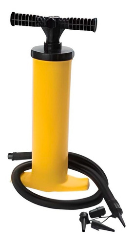 Bomba De Aire De Mano Inflable Clásica Para Embarcaciones Color Amarillo