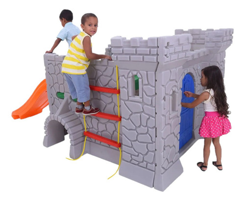Playground Castelo Medieval Xalingo C/ Escorregador Infantil