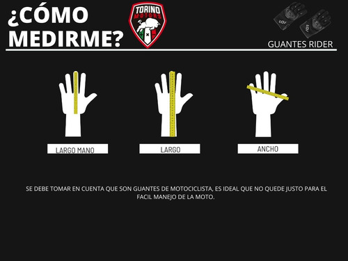 Imagen 4 de 4 de Guantes Para Motociclista Modelo 7306