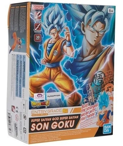 Bandai Model Kit Dragon Ball Super Saiyan God Son Goku M4e