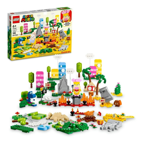 Kit Lego Super Mario Caja De Herramientas Creativas 71418 6+ Cantidad de piezas 588