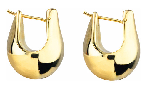 Brinco Argola Bojuto Eletroforma 2 Cm Em Ouro 18k