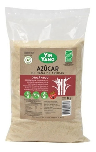 Azúcar Orgánica X 1kg | Sin Tacc | Yin Yang | Apto Vegano