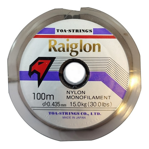 Nylon Tanza Raiglon 100m 0.435mm Natural Japon