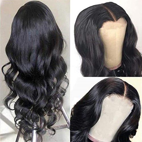 Cabello Largo Y Rizado A Wig Para Mujer, Con Ondulado Median