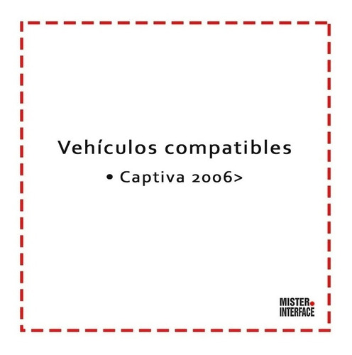 Imagen 2 de 4 de Ficha Adaptador Estereo Chevrolet Captiva Arnes 20cv01