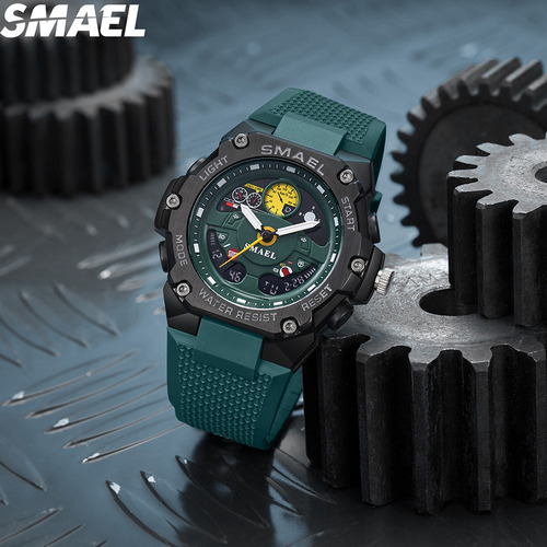 Reloj Digital De Cuarzo Smael 8092 Para Hombre, Genial, Con