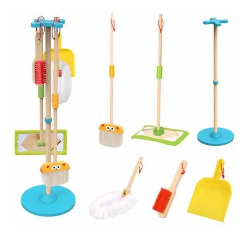 Juego Set Limpieza Madera Tooky Toy Cadaques Kids