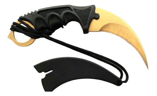  Karambit Kerambit Cuchillo Counter Strike Dorado Con Vaina