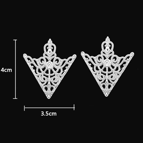 2 Los Hombres Triangular Pin De Cuello Pin Clip Punto Para