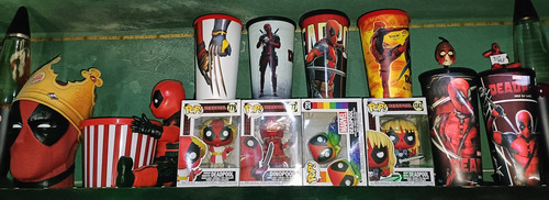 Coleccion Deadpool Funko Cinepolis Cinemex Palomera Vasos (Usado)