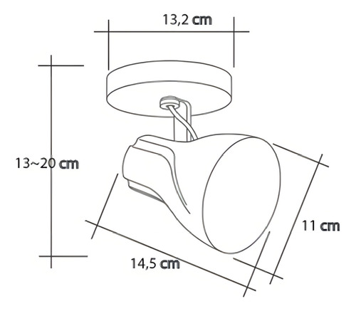 Spot Sobrepor Octa Plus P/ 1 Lamp Direc. Bc/cinza - Startec Cor Branco 110v/220v