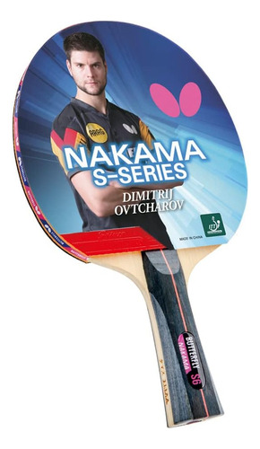 Raqueta De Pingpong Butterfly Nakama S-10 ,con Wakaba 2.1