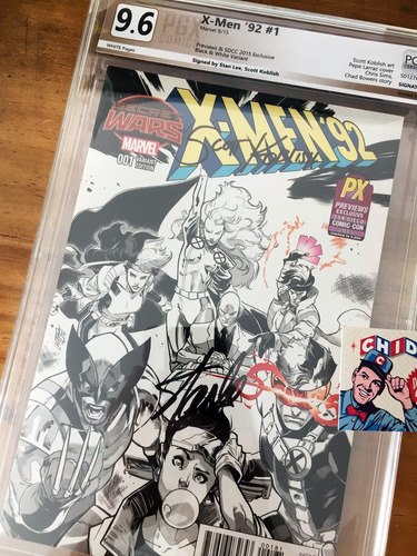 Comic Cgc - Pgx X-men 92 #1 Sketch Stan Lee Sdcc Firma