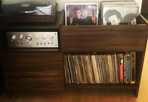 Mueble Discos Vinilos Y Equipos De Audio 300 Lps