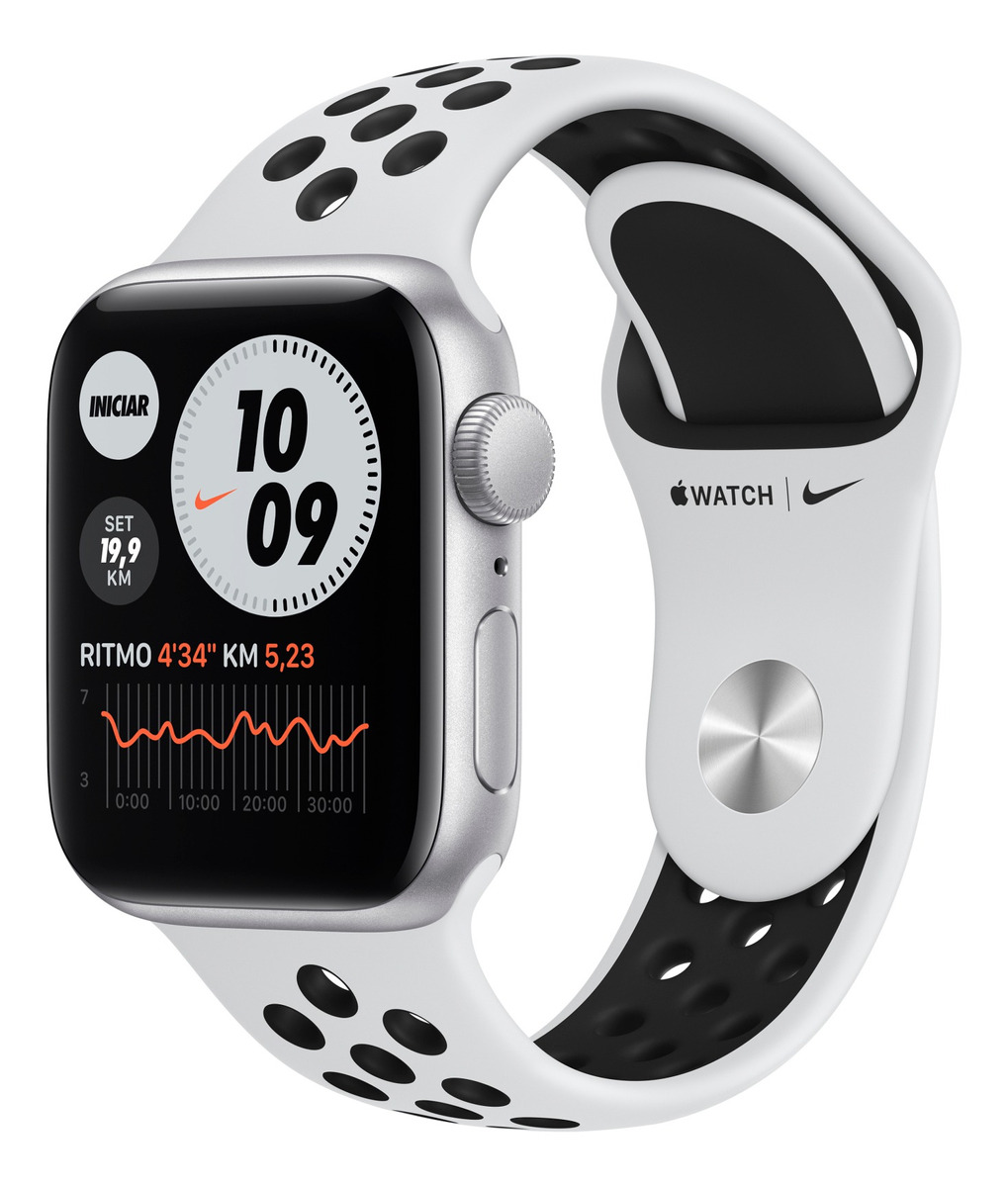 Apple Watch SE Nike (GPS) 40mm caixa 40mm de alumínio silver pulseira