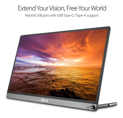 Monitor Portátil Asus Zenscreen Fullhd,c/batería Y Parlantes