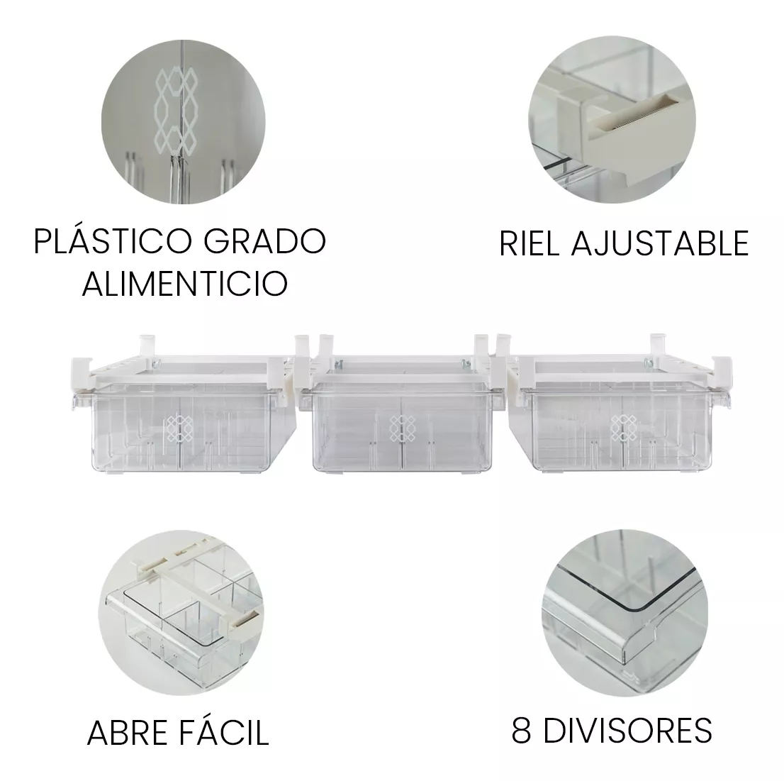 Segunda imagen para búsqueda de set organizadores para refrigerador