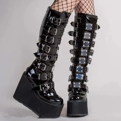 Botas Demonia Gothic Dark Rock Punk Platform Cuotas sin inter s