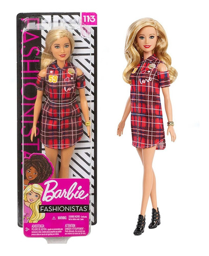 Muñeca Barbie Fashionista 113 Original Mattel Nuevo Bigshop