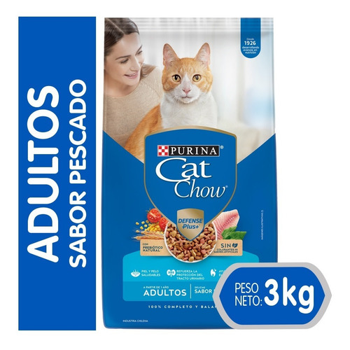 Alimento Seco Para Gato Cat Chow® Adulto Pescado 3kg