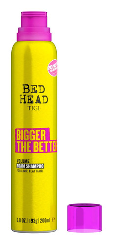 Shampoo De Espuma Tigi Bed Head Bigger 200ml Sin Sulfatos