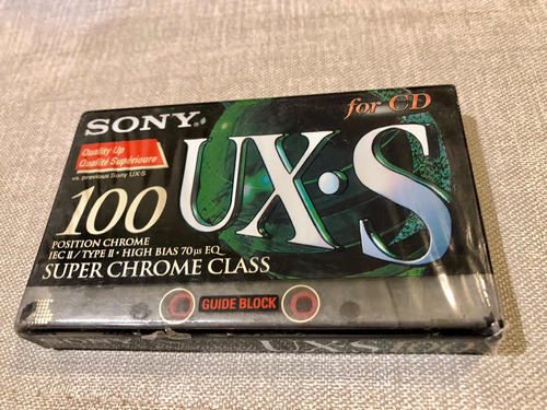 Cassette Sony Ux-s 100 Minutos, Cinta Tipo Ii, Sellado