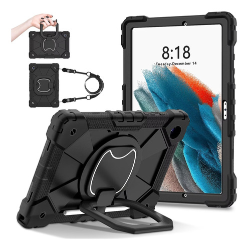 Funda Para Galaxy Tab A8 2022 Con Asa Y Soporte, Correa De H