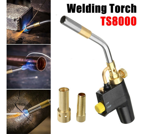 Antorcha De Soldadura Mapp Gas Ajustable Ts8000 Alta Latón P