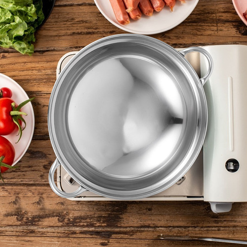 Olla De Cocina Caliente Antiderrame De Acero Inoxidable Con