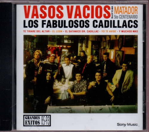 Cd Vasos Vacios Los Fabulosos Cadillacs