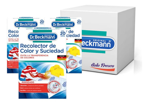 Dr. Beckmann Recolector De Color Y Suciedad Pack X3