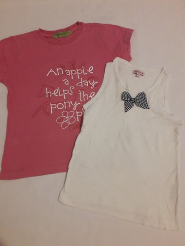 Remera Y Musculosa Pack Nena 7 Años