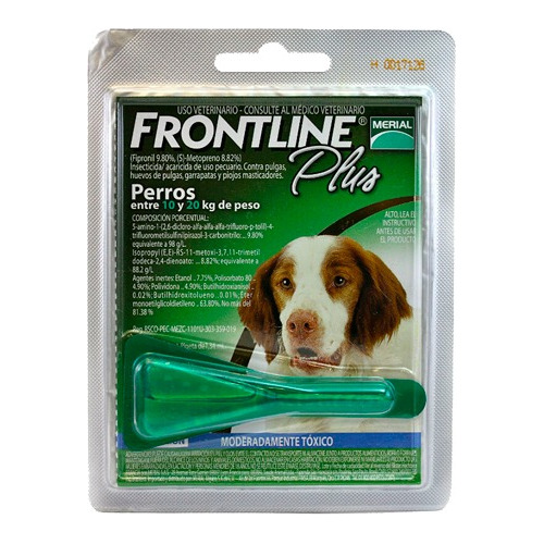 Pipeta Frontline Plus Para Perros 10 A 20 Kg - Aquarift