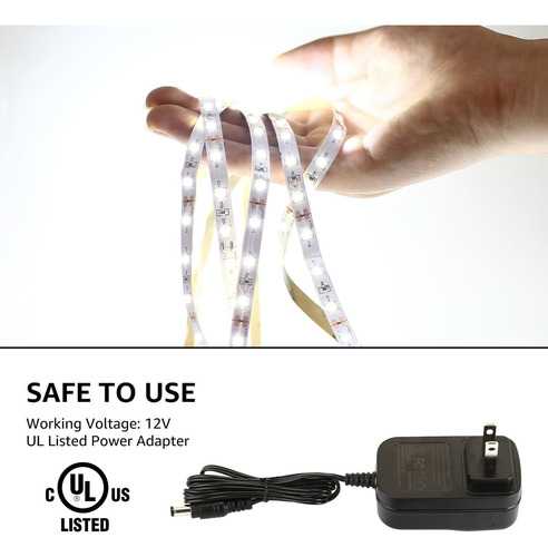 Tira De Luces Led Lepro, 5 M, Regulable, 6000 K, 300 Led, 28