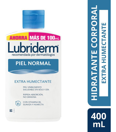  Lubriderm Crema Corporal Piel Normal Extra Humectante 400ml