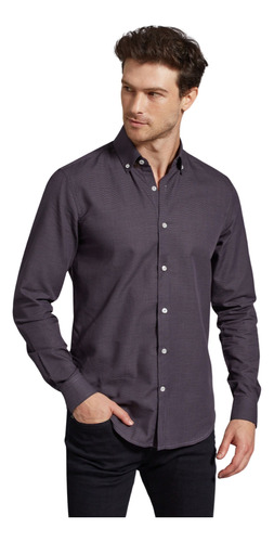 Camisa Devré Ratier Lisa Gris Oscuro  Hombre 42d000293003-pr