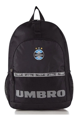 Mochila Umbro Clubes Grêmio Dom Cor Preto Desenho do tecido Liso