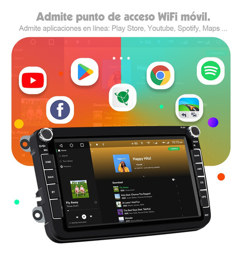Para Estéreo 2+32g Carplay Vw Polo Vento Bora Golf Jetta Mk6