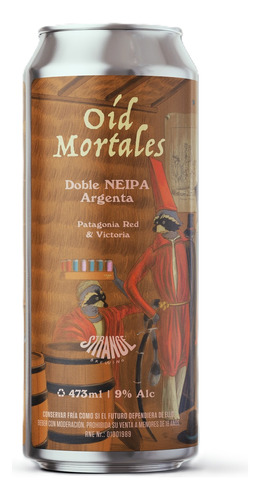 Cerveza Artesanal Strange Brewing Oíd Mortales Doble Neipa A