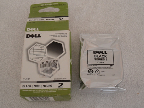 Cartucho Dell 7y743 Negro Series 2 Genuino