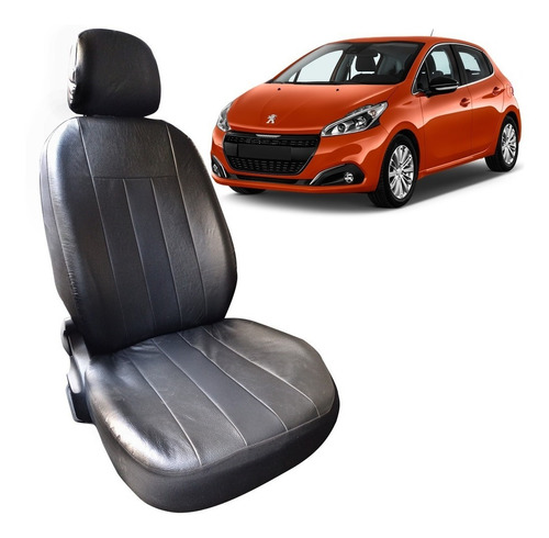 Funda Cubre Asiento Cuerina Acolchada Peugeot 208 13/19 Ent.