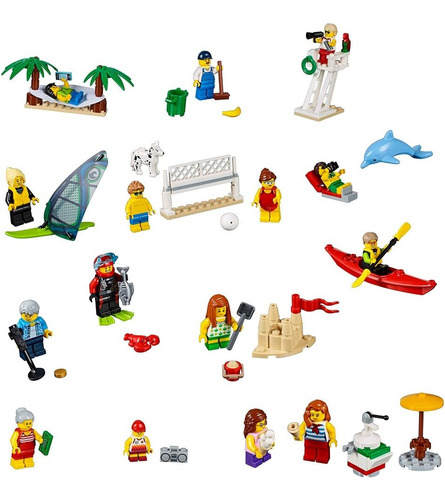 Lego City Town People Pack - Fun At The Beach 60153