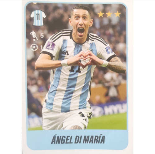 Figurita Fútbol Argentino Selección Argentina 2023 Di Maria