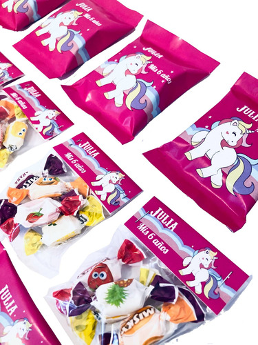 Golosinas Personalizadas X 15 Unicornios Candy Bar