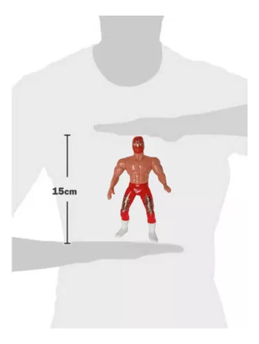 Luchador Mexicano Mistesis Figura De Acción Rojo Ó Azul